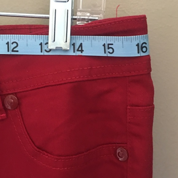 HTF Dark Red Skinny Jeans - Picture 4 of 6